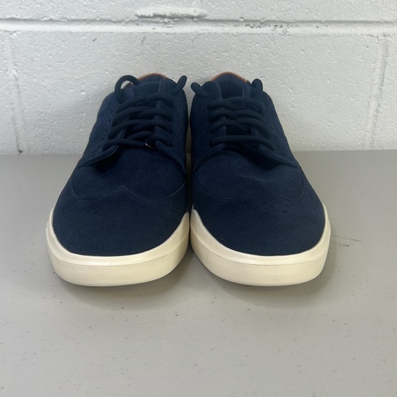 New Mens Cole Haan grand cross court suede casual fit sneakers navy  10M c36875 - Picture 2 of 7